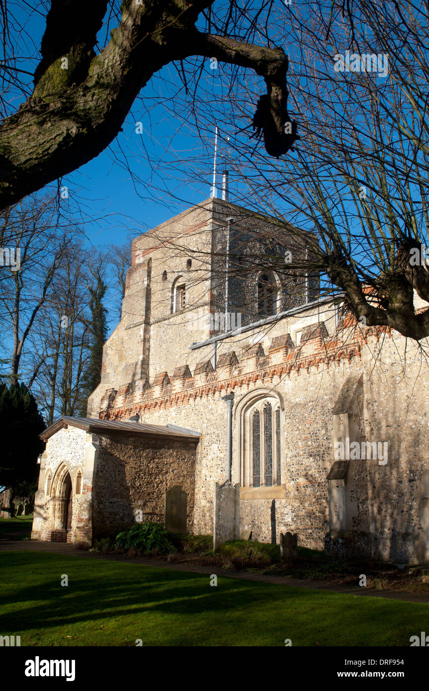 St. Mary`s Church, Redbourn, Hertfordshire, England, UK Stock Photo Alamy